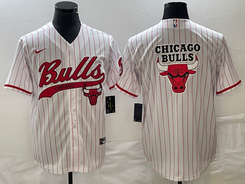 2023 Men Chicago Bulls Blank white Nike 2023 NBA Jerseys